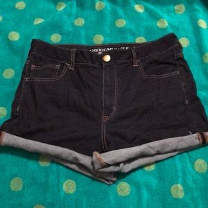 DARK denim shorts